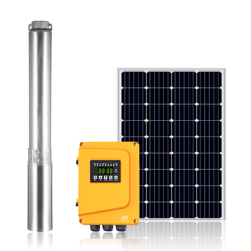 Submersible solar well pump